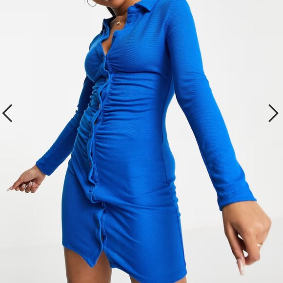 Stradivarius blue dress, size US 4 - Picture 2 of 8